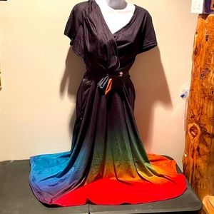 Love Sales Women’s Artistic Gradient Dress 
Two Piece Dress 3XL 22/24